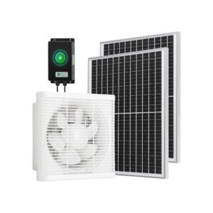 Rechargeable Solar Powered Shutter Exhaust Fan