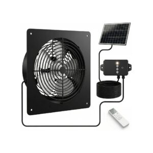 Solar Powered Fan With Battery Backup
