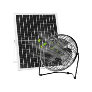 2000 RPM High Speed Solar Floor Fan