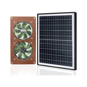20W Solar Powered Dual Exhaust Fan